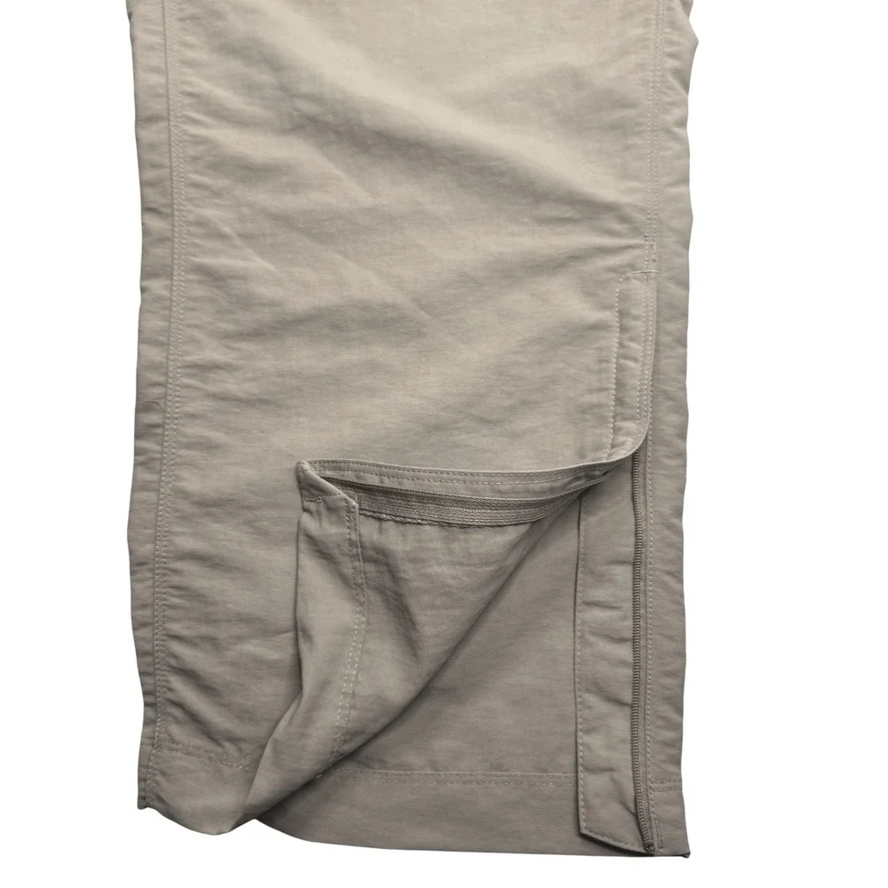 The North Face Convertable Hiking Cargo Pants Khaki Zip Off Legs‎ Mens XL Hiking